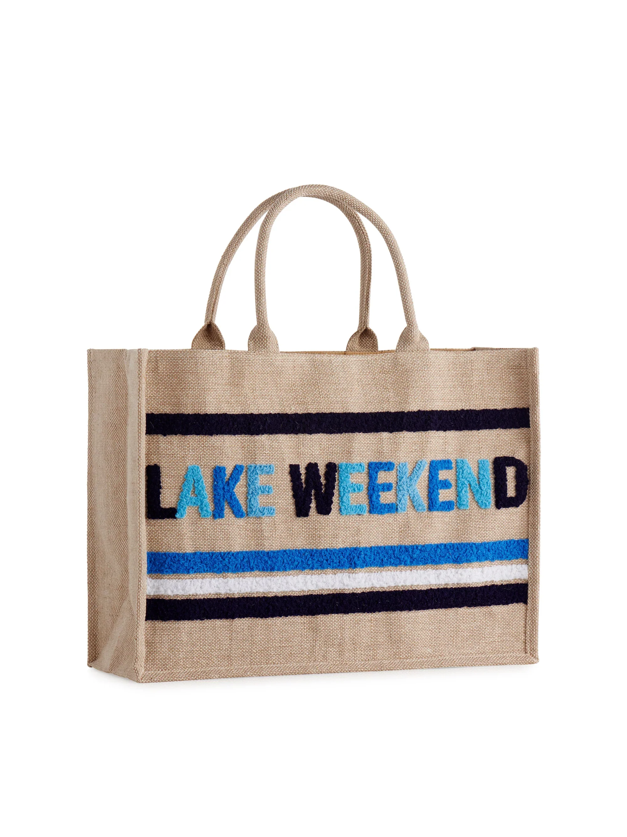 SHIRALEAH - LAKE WEKEEND BEACH BAG,NATURAL - Image 2