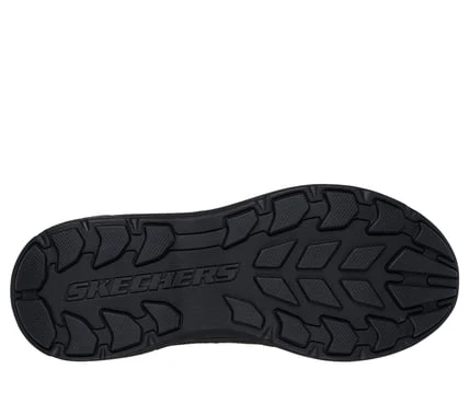 SKECHERS- MEN'S POLLARD DUAL GORE LEATHER MOC TOE SLIP-IN SHOE - Image 7