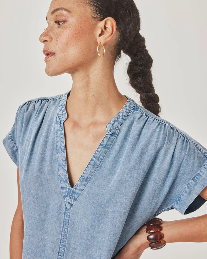 SPLENDID - WOMEN'S IVY INDIGO MINI DRESS - Image 3