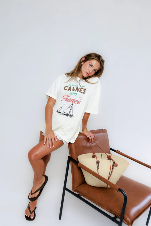 SUNNY SOMEWHERE - SAILING CLUB CANNES TEE - Image 2