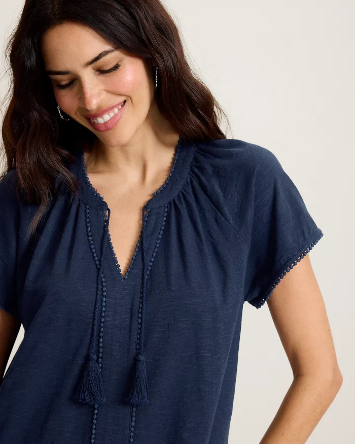 TOMMY BAHAMA - POM POM TRIM TOP - Image 3
