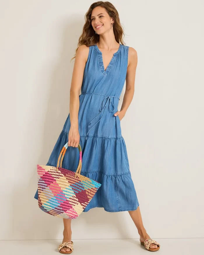 TOMMY BAHAMA - WOMEN'S CHAMBRAY O'LEI DRESS - Image 5