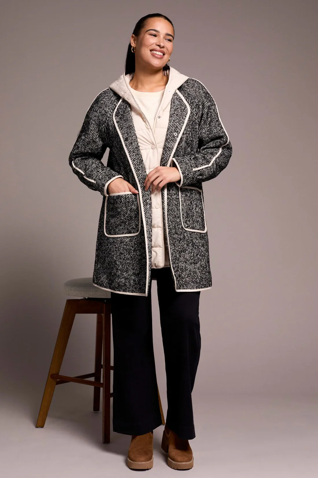 TRIBAL - WOMENS Lightweight Fooler COAT 2331O - Image 2