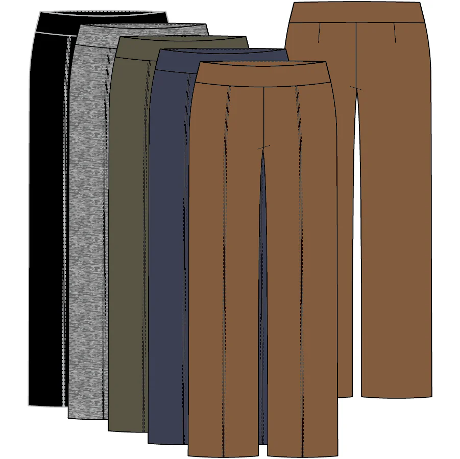 Tribal - Pull-On, Wide Leg Pant #2243O (3 Colours) - Image 12