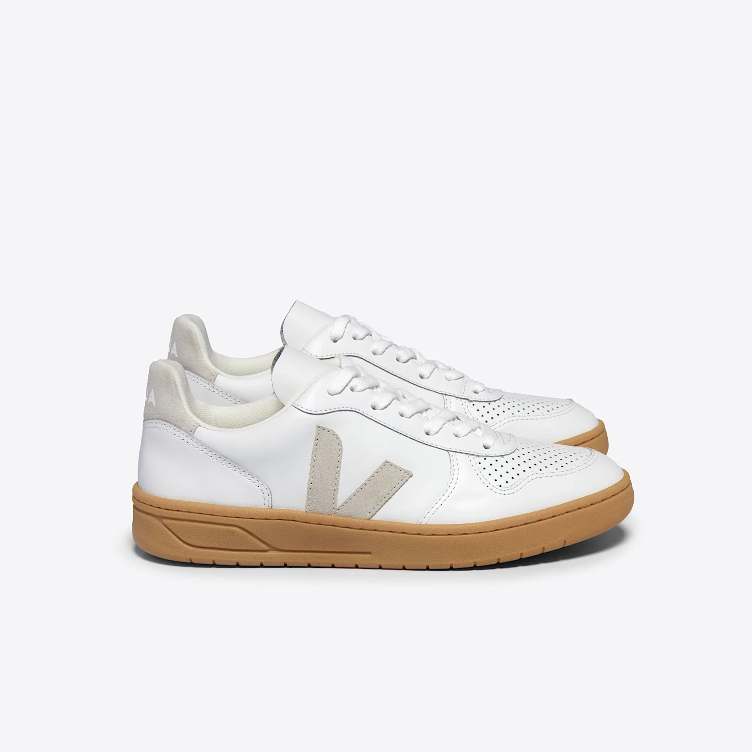 VEJA- WOMEN'S V-10 LEATHER SNEAKER - Image 5