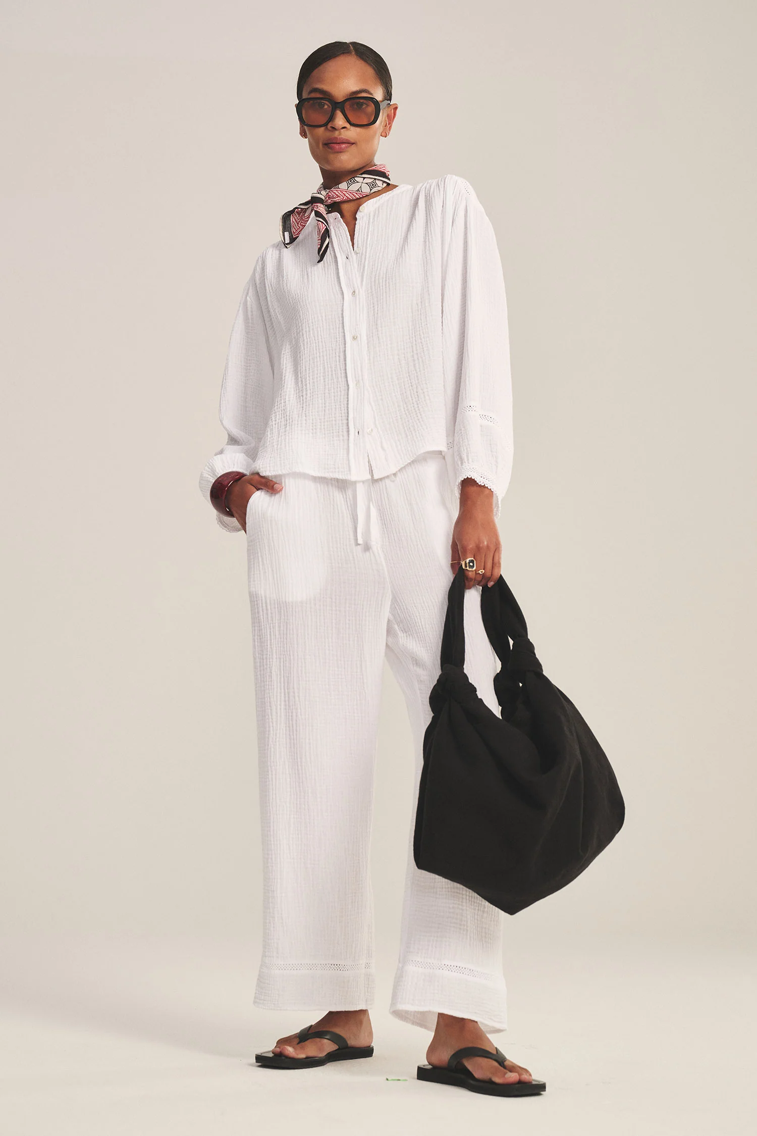 VELVET - COTTON GAUZE TOP TARIA07 - Image 3