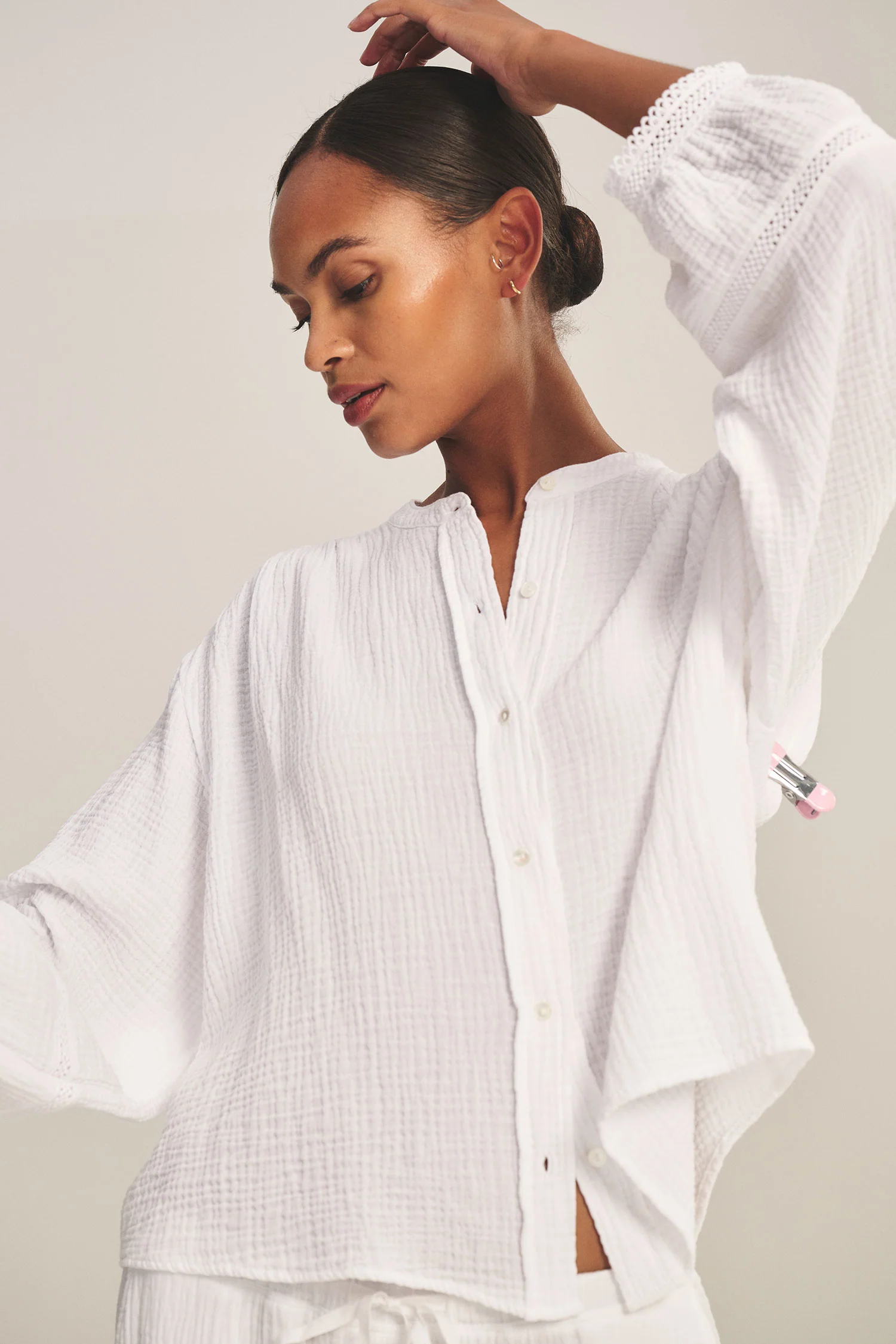 VELVET - COTTON GAUZE TOP TARIA07 - Image 7