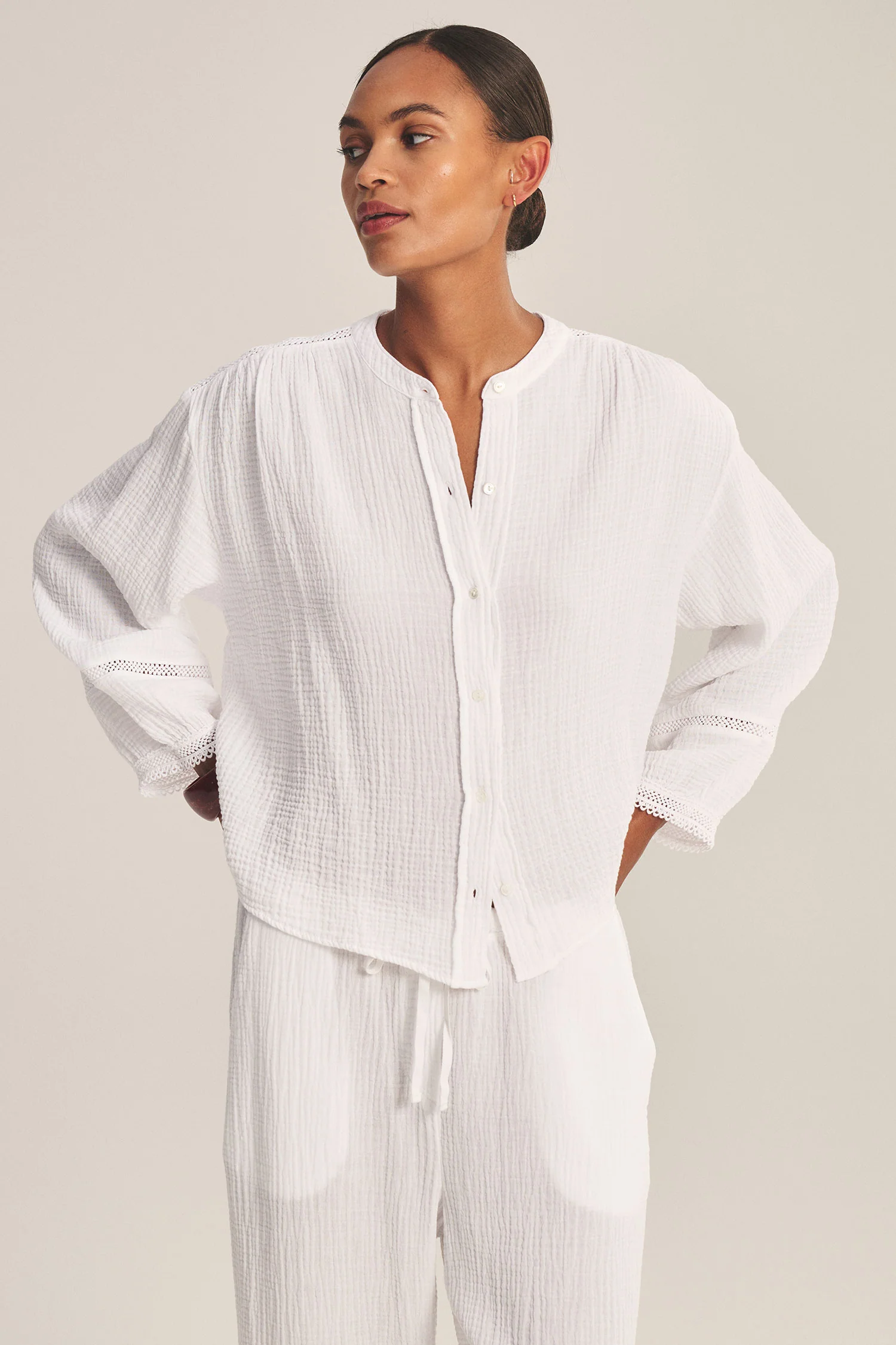 VELVET - COTTON GAUZE TOP TARIA07 - Image 8