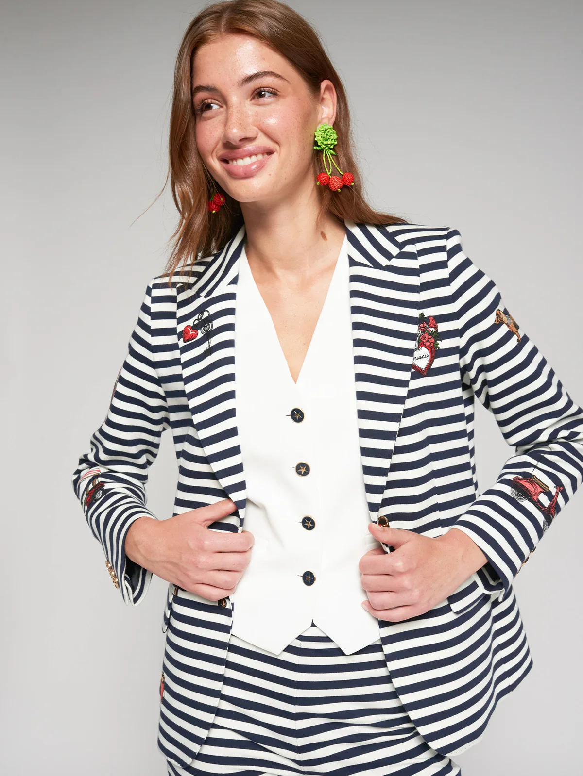 VILAGALLO - WOMEN'S HEATHER EMB JACKET - Image 2