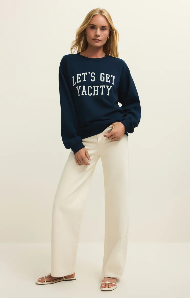 ZSUPPLY - WOMEN'S YACHTY BOYFRIEND SWEATSHIRT - Image 4